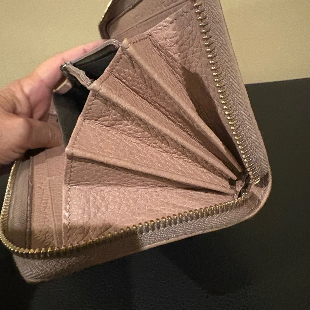 Gucci Bamboo Zip Around Continental Wallet | Mauve / Dusty Pink - Picture 6 of 10